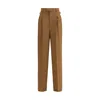 Ami Alexandre Mattiussi Wool Pants In Brown