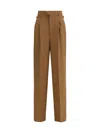 Ami Alexandre Mattiussi Wool Pants In Brown