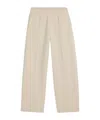 Ami Alexandre Mattiussi High-waisted Pleated Trousers In Nude