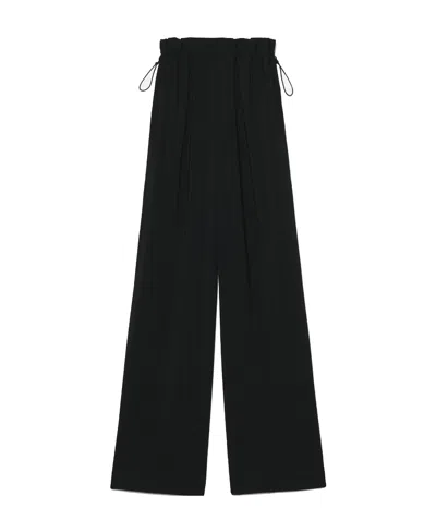 Ami Alexandre Mattiussi High-waisted Palazzo Pants In Black