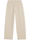 Ami Alexandre Mattiussi High-waisted Pleated Trousers In Neutrals