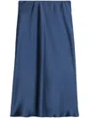 Ami Alexandre Mattiussi Satinrock Mit Hohem Bund In Blue