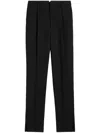 Ami Alexandre Mattiussi High-waist Tapered-leg Trousers In Black