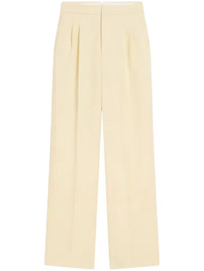 Ami Alexandre Mattiussi High-waisted Trousers In Neutrals