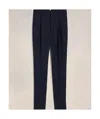 Ami Alexandre Mattiussi High-waisted Wool Cigarette Tube Pants In Black