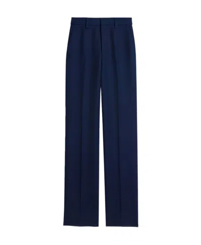 Ami Alexandre Mattiussi High-waisted Wool Trousers In Black