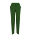 Ami Alexandre Mattiussi High-waisted Wool Trousers In Green