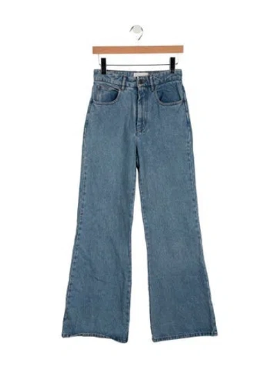 Pre-owned Ami Alexandre Mattiussi High-rise Flared Jeans In Blue