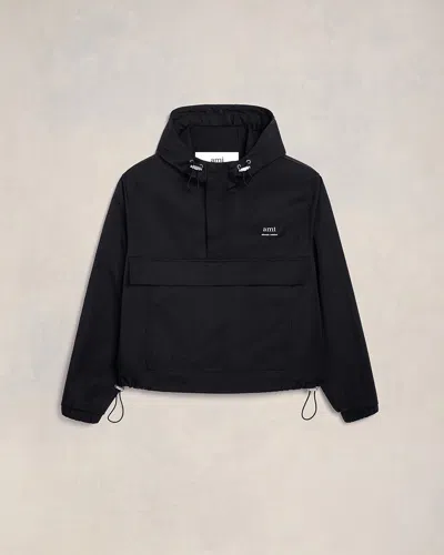 Ami Alexandre Mattiussi Hooded  Windbreaker Black Unisex