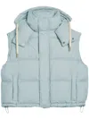 Ami Alexandre Mattiussi Sleeveless Down Jacket In Aquamarine