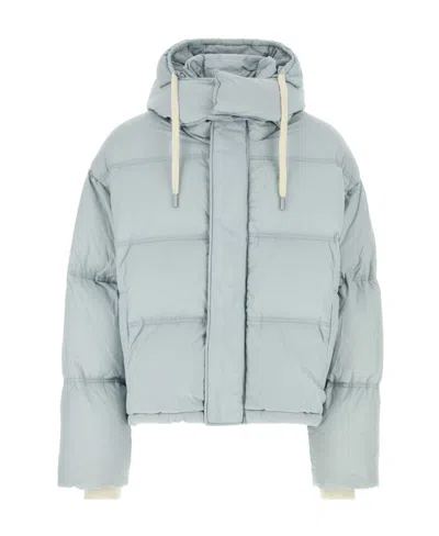 Ami Alexandre Mattiussi Hooded Pull Rope Down Jacket In Blue