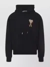 Ami Alexandre Mattiussi Hoodie Sweatshirt With Drawstring And Pocket In Black