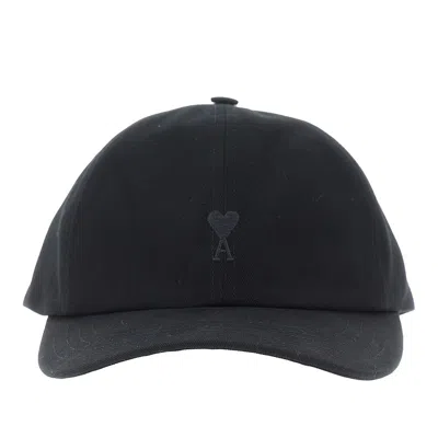 Ami Alexandre Mattiussi I De Coeur Embroidery Baseball Cap In Black