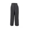 Ami Alexandre Mattiussi Ami Paris Dark Grey Wool Pant In Gray