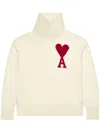 Ami Alexandre Mattiussi Intarsia-logo Wool Jumper In White