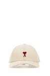 Ami Alexandre Mattiussi Ami Women Ivory Canvas Baseball Cap