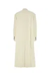 Ami Alexandre Mattiussi Wide-lapels Double-breasted Long Coat In White