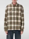 Ami Alexandre Mattiussi Checked Wool Overshirt Featuring Buttoned Cuffs In Multi