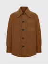 Ami Alexandre Mattiussi Wool Shirt Featuring Chest Pocket And Long Sleeves In Brown