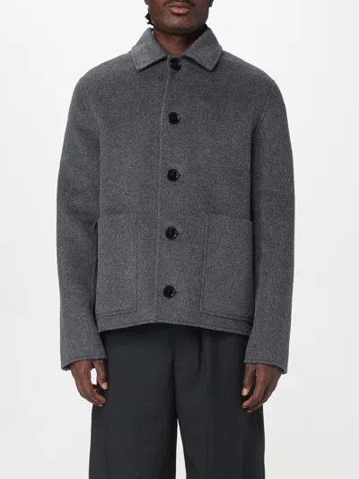 AMI ALEXANDRE MATTIUSSI JACKET AMI PARIS MEN COLOR GREY,H24002020