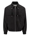 Ami Alexandre Mattiussi Ami Paris Zip-up Lightweight Jacket In Black