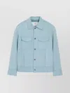 Ami Alexandre Mattiussi Ami Paris Men Suede Giacca Pelle In Blue