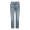Ami Alexandre Mattiussi Straight-leg Blue Denim Jeans With Classic Fit In Blue
