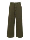 Ami Alexandre Mattiussi Belt-loop Casual Pants In Green