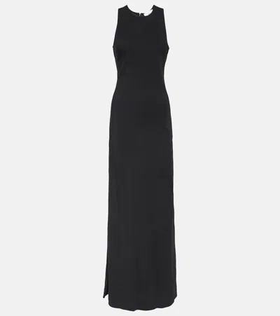 AMI ALEXANDRE MATTIUSSI JERSEY MAXI DRESS