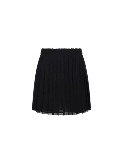 AMI ALEXANDRE MATTIUSSI JUPE PLISSEE PLEATED SKIRT