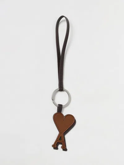 Ami Alexandre Mattiussi Key Chain Ami Paris Woman Color Brown