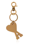 Ami Alexandre Mattiussi Keyring With Charm In Gold