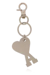 Ami Alexandre Mattiussi Keyring With Charm In Silver