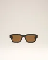Ami Alexandre Mattiussi Khaki 75009 Sunglasses Green In Khaki