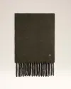 Ami Alexandre Mattiussi Khaki Alpaca Oversize Ami De Coeur Scarf Green In Khaki