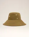 Ami Alexandre Mattiussi Khaki Cotton Ami De Coeur Plate Hat Green In Khaki