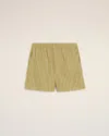 Ami Alexandre Mattiussi Ami Paris Short Stripes In Lichen/white/curry