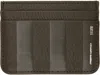 Ami Alexandre Mattiussi Khaki Leather Midi Card Holder In 377 Black Olive