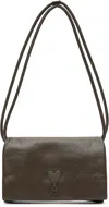 Ami Alexandre Mattiussi Khaki Voulez Vous Wallet Strap Bag In Khaki/350
