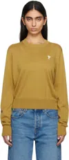 Ami Alexandre Mattiussi Round-neck And Long-sleeved Sweater In Havana/202