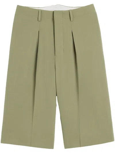 Ami Alexandre Mattiussi Knee-length Tailored Shorts In Green