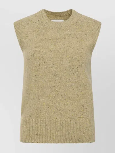 Ami Alexandre Mattiussi Knit Crew Neck Wool Vest