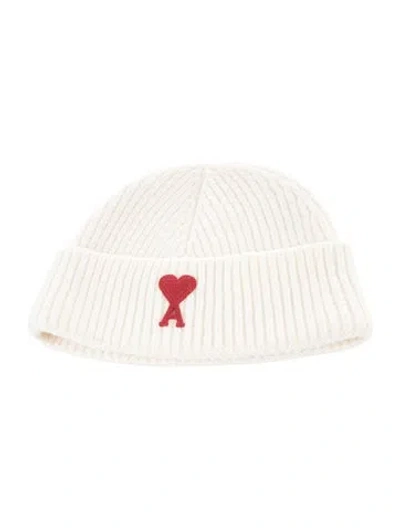 Pre-owned Ami Alexandre Mattiussi Knitted Beanie In Neutral