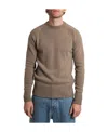 Ami Alexandre Mattiussi Knitted Crew-neck Jumper In Brown