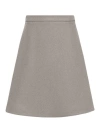Ami Alexandre Mattiussi Ami Paris Knitted Midi Skirt In Grey