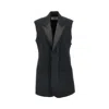 Ami Alexandre Mattiussi L Sleeveless Tuxedo Jacket In Black