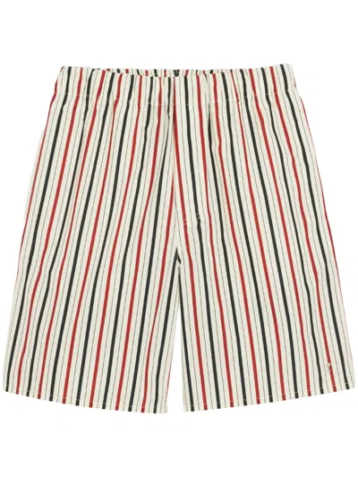 Ami Alexandre Mattiussi La Plage Ami Printed Mini Shorts In Neutral