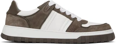 Ami Alexandre Mattiussi Lace-up Low-cut Casual Shoes In Brown
