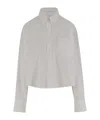 Ami Alexandre Mattiussi Mother-of-pearl Button Shirt In Gray