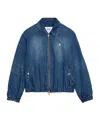 Ami Alexandre Mattiussi Ami Paris Adc Padded Denim Jacket In Blue